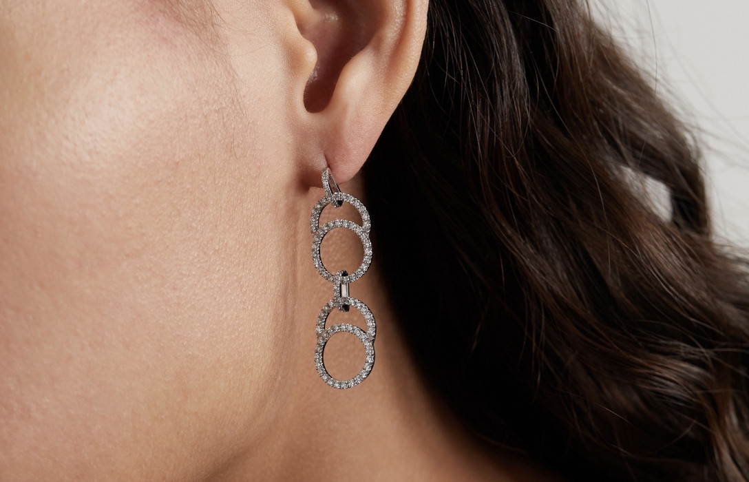 Collection Celeste - Boucles d'Oreilles Or et Diamants | Courbet